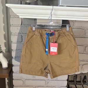 Topo Designs Dark Khaki Mountain Shorts NWT
